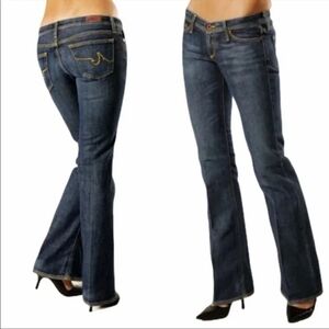 AG Adriano Goldschmied The Merlot Low Rise Bootcut Jeans Womens Size 28 Blue